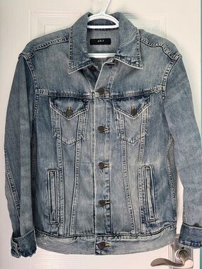Able Distressed Light Blue Denim Jacket